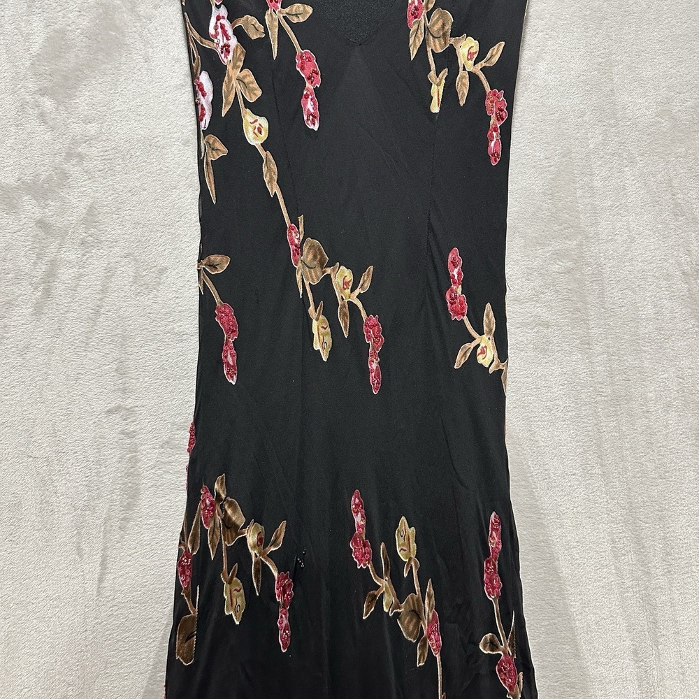 VTG Sue Wong Nocturne Gown Womens 10 Silk Blend Intricate Floral Beads & Sequins - Picture 9 of 14